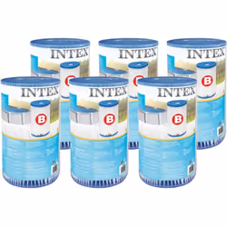 Lot de 3 cartouches Intex modèle B. Diam 14,2 x h 25,4 cm Caractéristiques techniques Compatibilité:Filtre à cartouche Intex  ...