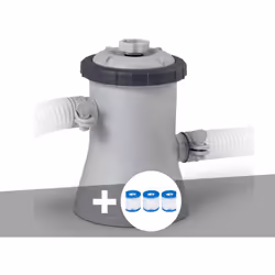 Épurateur à cartouche Intex 1 m³/h. Pour piscine de 4,5 m³ ou moins. Purge à air : oui. Purge à sédiments : non. Cartouche H. ...