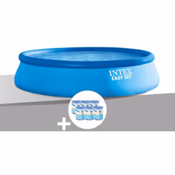 Pisicne autoportée Intex Easy Set Ø 3,96 m x H 0,84 m. Piscine Intex en kit livrée complète : Filtration incluse : épurateur  ...