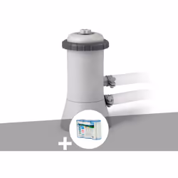 Épurateur à cartouche Intex 1,7 m³/h. Adapté pour les piscines de moins de 10 m³. Fourni avec 3 mètres de tuyaux Ø 32 mm. En  ...
