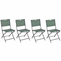 Chaises de jardin pliante métal Modula Hesperide. Assise en texaline et structure en métal. Chaises pliantes. Différentes cou ...