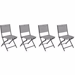 Chaises de jardin pliante métal Modula Hesperide. Assise en texaline et structure en métal. Chaises pliantes. Différentes cou ...