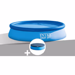 La piscine autoportante Intex 28122 mesure Ø 3,05 m et H.76 cm. Son solide liner triple épaisseur lui garantit une grand robu ...