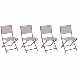 Chaises de jardin pliante métal Modula Hesperide. Assise en texaline et structure en métal. Chaises pliantes. Différentes cou ...