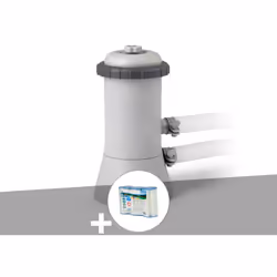 Epurateur à cartouche Intex 2,7 m³. Convient pour les piscines hors-sol jusqu'à 17 m³. 3 m de tuyaux inclus de Ø 32 mm. En op ...