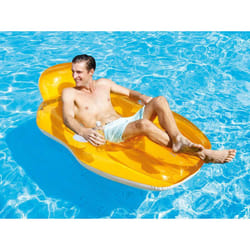 Fauteuil de piscine Lounge avec fond en maille Orange Intex