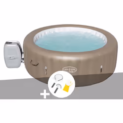 Spa gonflable Lay-Z-Spa Palm Springs rond Airjet 4/6 places - Bestway Pouvant accueillir de 4 à 6 personnes, le spa gonflable ...