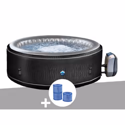 Spa gonflable Netspa Boa rond Bulles 5-6 places + 3 cartouches de filtration