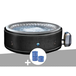 Spa gonflable Netspa Boa rond Bulles 5-6 places + 3 cartouches de filtration