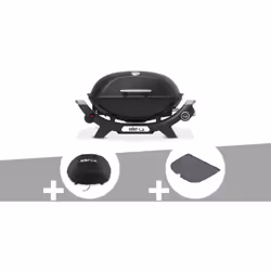 Compact et puissant, le barbecue gaz Weber Q 2100 N noir est idéal pour les petits espaces extérieurs comme les balcons ou te ...