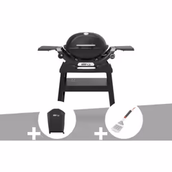 Idéal pour les petits espaces comme les balcons et terrasses, le Weber Q 1200 N noir sur stand allie performance et praticité ...