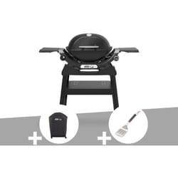 Weber - Barbecue à gaz q 1200N noir avec pied + Housse + Spatule