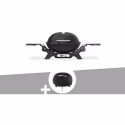 Le Weber Q 1200 N est équipé de grilles en fonte émaillée, assurant une diffusion optimale de la chaleur pour des viandes ten ...