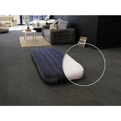 Intex - Pack matelas gonflable Classic Downy 1 place + Drap housse