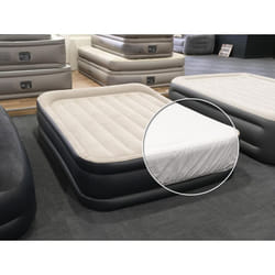 Intex - Pack matelas gonflable Deluxe Pillow Rest Raised 2 places + Drap housse
