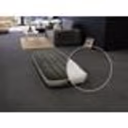 Pack matelas gonflable Downy gonfleur à pied 1 place Intex + Drap housse