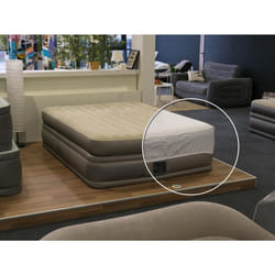 Atmosphera - Pack matelas gonflable Prime Comfort 2 places Intex + Drap housse