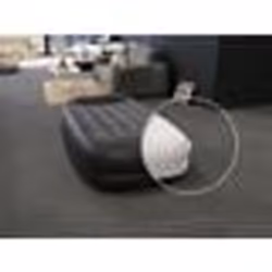 Pack matelas gonflable Pillow Rest Raised 1 place Intex + Drap housse