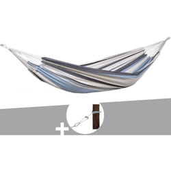 Hamac 1 place Salsa marine en polycoton + Kit fixation Smartrope Amazonas