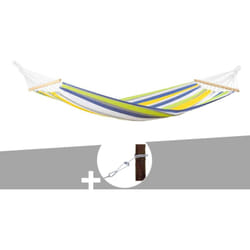 Hamac 1 place Tonga kolibri en polycoton + Kit fixation Smartrope Amazonas