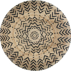 Tapis rond jute motif "Livin" diamètre 120 cm Atmosphera - Tapis rond jute motif 1 D120 cm