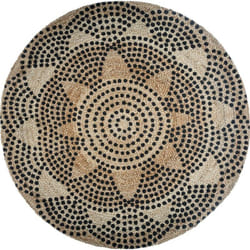 Tapis rond jute motif "Livin" diamètre 120 cm Atmosphera - Tapis rond jute motif 2 D120 cm