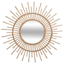 Miroir déco rotin diamètre 76 cm Atmosphera - Rotin