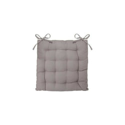 Galette de chaise à nouettes 38 x 38 cm Atmosphéra - Gris
