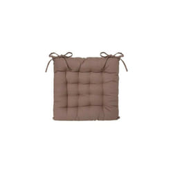 Galette de chaise à nouettes 38 x 38 cm Atmosphéra - Taupe
