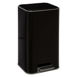Atmosphera - Poubelle métal saphir 30 litres atmosphéra - noir