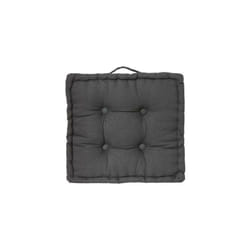 Coussin de sol 40 x 40 x 8 cm Atmosphéra - Gris Foncé