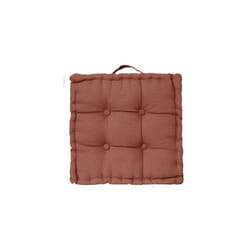 Coussin de sol 40 x 40 x 8 cm Atmosphéra - Terracota