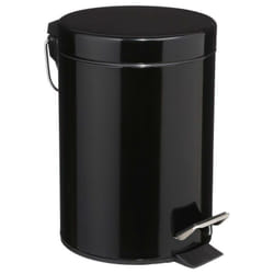 Poubelle métal à Pédale 3 litres Atmosphéra - Noir