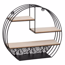 Description: Optez pour cette Étagère murale ronde en métal Atmosphera Faites sensation avec votre décoration d'intérieur ave ...