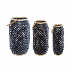 Lot de 3 lanternes bambou "Cross" Atmosphera