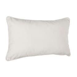 Atmosphera - Coussin Lilou Effet velours 30 x 50 cm Ivoire