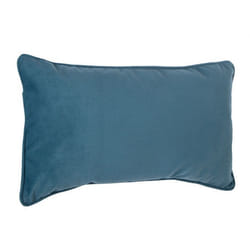 Coussin "Lilou" Effet velours 30 x 50 cm Atmosphera - Bleu