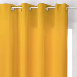 Rideau d'ameublement "Lilou" Effet velours 140 x 260 cm Atmosphera - Ocre