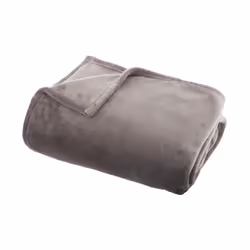 Plaid flanelle 130 x 180 cm Atmosphera - Gris