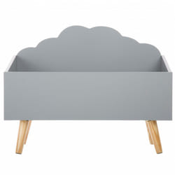 Atmosphera - Coffre à jouets en bois Nuage Gris - Gris