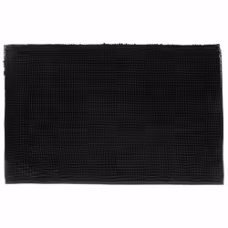 Tapis de bain "Chenille" 50 x 80 cm Atmosphéra - Chenille Noir