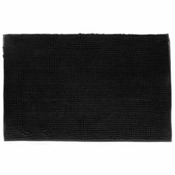 Tapis de bain "Chenille" 50 x 80 cm Atmosphéra - Chenille Noir