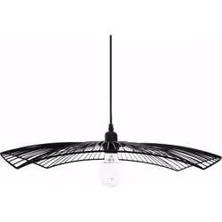 Suspension filaire "Cuzco" noire, métal Diamètre 58 cm Atmosphera