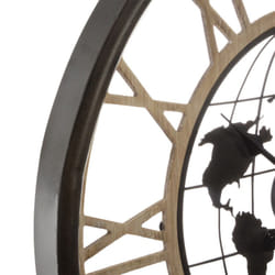 Horloge "Monde", métal Diamètre 67 cm Atmosphera