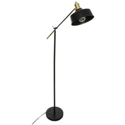Lampadaire arc "Flower" noir métal Hauteur 155 cm Atmosphera