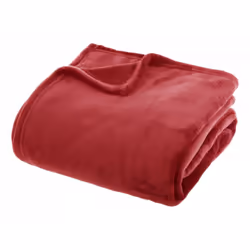 Couverture flanelle 180 x 230 cm Atmosphera - Rouge