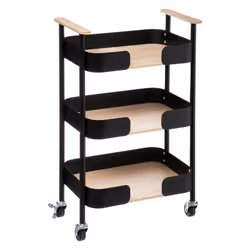 Desserte 3 niveaux avec roulettes Hauteur 74.6 cm Atmosphéra