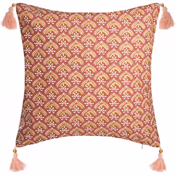 Housse de coussin "Hindou or" 40 x 40 cm Atmosphera
