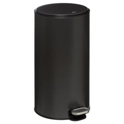Atmosphera - Poubelle métal delta 30 litres atmosphéra - noir