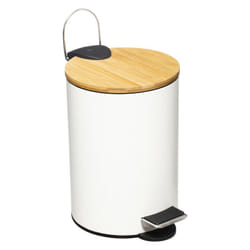 Poubelle salle de bain 3 litres Modern Color Atmosphéra - Blanc